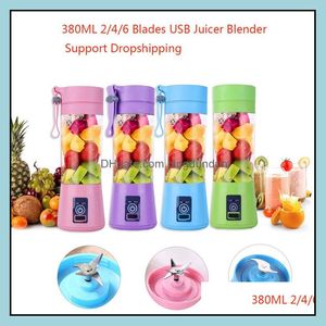 Fruits Légumes Outils 6 Lames Portable USB Outil Électrique Presse-agrumes Maker Mélangeur De Poche Rechargeable Tasse Smoothie Squeezer Alimentaire Mi Ot9Zj