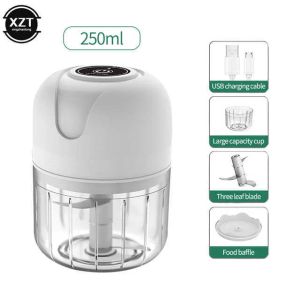 Fruit Vegetable Tools Electric Mini Chopper Usb Meat Grinder Garlic Masher Hine Sturdy Durable Crushed Ginger Crusher Kitchenware Tly0 Otpxb