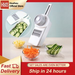 Herramientas de frutas y verduras Huohou Multifuncional Rallador Cortador Manual Cortadora Julienne Pelador Zanahorias Patata Kit de herramientas de cocina 230224