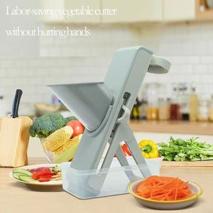 Herramientas de frutas y verduras Infant Shining Kitchen Multifuncional Vegetable Chopper Fruit Slicer Zanahoria Potato Trituradora manual Kitchen AccessoriesTools 230706