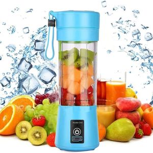 Fruits Légumes Outils Portable Mélangeur Électrique Mini Mélangeur De Jus De Fruits USB Électrique Juicer Cup Fruit Smoothie Milk Shake Petit Mélangeur Avec 6 Lames 230719