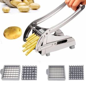 Coupe-pommes de terre en acier inoxydable, outils pour fruits et légumes, Machine à frites, Gadgets manuels de cuisine, 230901