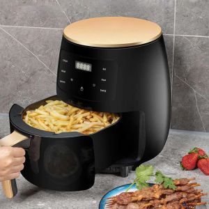 Fryers Electric Air Fryer 6l Grande capacité Smart Momening Mentifonction four LED Écran tactile sans pétrole