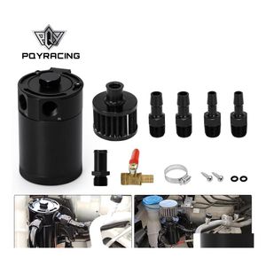 Réservoir De Carburant Pqy Billet Aluminium Baffled Oil Catch Can Avec Reniflard Filtre Moteur Mini Séparateur Pqytk92 Drop Delivery Mobiles Motorcy Dhzkc