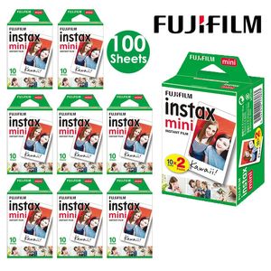 Fujifilm Instax Mini Film Edge White Edge 10-100 Hojas de Po Po Paper para Fuji Instant Po Camera Mini 12 11 Mini 9 8 7S 70 240410