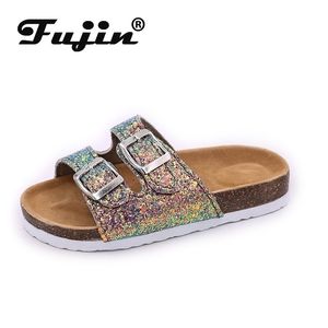 Fujin Summer Platform Chaussures respirantes Intérieur pour femmes Med Talons Pantoufles de mode Fond plat Chaussure causale Y200423 GAI GAI GAI