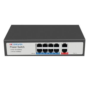 HICOMDATA commutateur POE complet 1000 M 5/6/8/10 Ports 1000 mbps pour caméra IP/commutateur AP sans fil Gigabit SFP IEEE802.3af/à 120 W alimentation intégrée