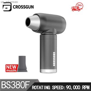 Masajeador de cuerpo completo CROSSGUN Mini soplador de turbina Jetfan Limpiador de aire comprimido eléctrico Recargable Portátil Potente Turbo Ventilador Eliminación de polvo L230523