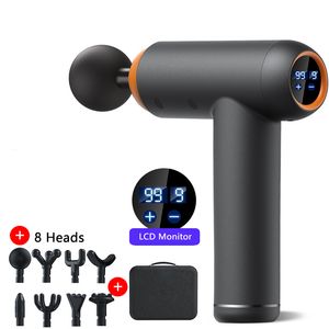 Full Body Massager Massage Gun Smart Hit Fascia Gun Electric Neck Massager Tool for Body Massage Relaxation Fitness Muscle Pain Relief 230313