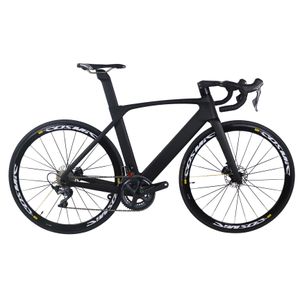 Vélo complet de route en fibre de carbone T1000 Aero TT-X34 avec groupe de roues en aluminium fabriqué en usine Ultegra R8020