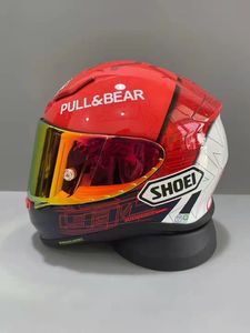 Casco de motocicleta de cara completa shoei Z7 Márquez 6, visera antiniebla para hombre, casco de moto de carreras y motocross