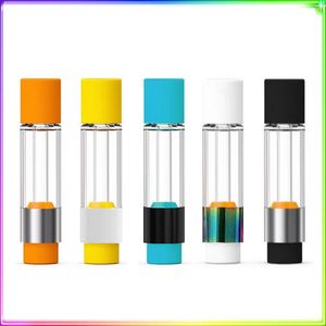 Cartuchos de vape de vidrio lleno Naranja Amarillo Azul Blanco Negro Arco iris Plata 0,5 ml 0,8 ml 1,0 ml Todos los vasos 510 Hilo Carros vacíos sin plomo