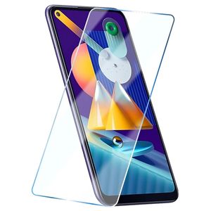 Protecteurs d'écran en verre trempé pleine colle pour Samsung Galaxy A21S A11 A10 A52 A32 A42 A71 A12 J2 J3 A02 A02S M51 verre trempé à bords cuvés