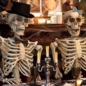 Pleine grandeur nature Halloween poseable décoration accessoire de fête nouveau squelette d'halloween vacances bricolage décorations