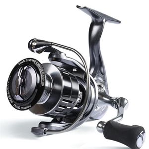 Full Metal Spinning Fishing Reels 5 21 Gear Ratio Saltwater Max Drag 8kg 4 1BB Spool Spinning Reel3036