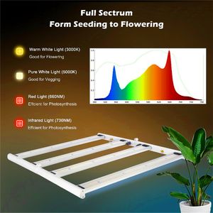Full spectrum LED grow light 2000W Chips 4 Bars Lights indoor Hydroponic Systems Plants lamp for flowering and growing