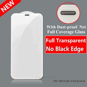 Verre trempé anti-poussière à couverture complète transparente pour iPhone 12 PRO iphone12 mini iphone 12 pro max protecteur d'écran de téléphone