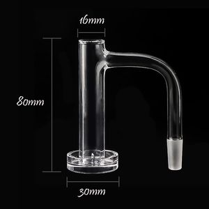 Clous de banger de quartz de fumée de bord biseauté de soudure complète avec le costume de taille de seau de 80mm pour les bongs d'eau en verre