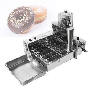Mini Machine à beignets entièrement automatique, 220V, pour biscuits, pâtisserie, beignets, Restaurant, friteuse électrique commerciale en acier inoxydable