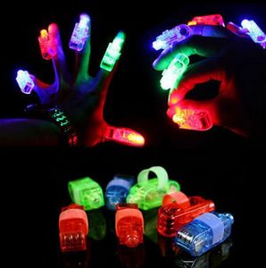 Fun Finger Lights LED Beams Laser Rings Raves Neon Glow Lamps fête anniversaire Chistmas Disco props faveur festive evernt fournitures 4color