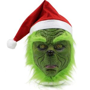 Drôle Geek volé noël Cosplay fête masque Santa noël pleine tête Latex masque autre adulte Costume masque accessoires