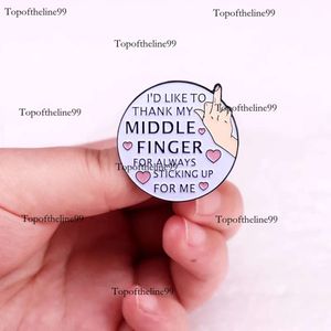 Drôle de citation personnelle Support ENAMEL PIN ENFANCE MALIE DE COLAGE CITAGES BROOC