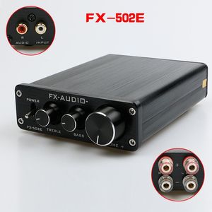 Livraison gratuite FX-Audio FX502E Hifi 2.0 TDA7498L LM1036 Ordinateur de bureau Haut-parleur Amplificateur audio numérique pur haute puissance Puissance de sortie 68W * 2