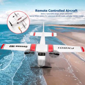 FX801 RC Plane avion 182 2,4 GHz 2CH EPP Craft Electric RC Gliders Airple Aircraft à ailes fixes pour les enfants 240410