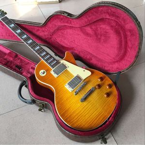 G LP LP Guitare standard Guitare Honey Peach Blossom Le col cardiaque peut être personnalisé en fonction des exigences