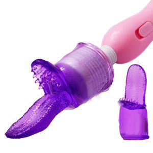 G Spot AV Rod Stick Vibrateur Couvre-chef Baguette Magique Attachement AV Masseur Vibrateur Tête Cap Clitoris Stimulateur Sex Toys Pour Femmes C18122601