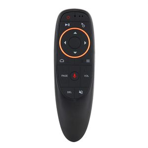 G10 Voice Remote Air Mouse avec USB 2,4 GHz Wireless 6 Axe Gyroscope microphone IR Remote Control G10S pour Android TV Box PC