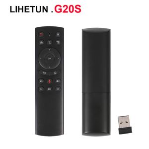 G20s Voice Remote Control Fly Air Mouse avec 2,4 GHz USB sans fil 6 axes IR Learning pour Android TV Box