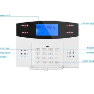 Livraison gratuite G2BW LCD clavier WIFI GSM PSTN sécurité anti-cambriolage système d'alarme sans fil détecteur de mouvement APP contrôle incendie fumée Dete Qics