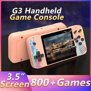 G3 Portable Games Players Retro Arcade 3.5 Screen 800 Classic Game 1200mAh Console de jeu double portable Écran horizontal Cadeaux pour enfants