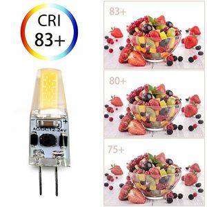 Lámpara led G4 AC DC 12v-24V 1505 cob, luz led, reemplaza la bombilla halógena de ángulo de haz de 360 grados