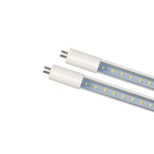 Tube de remplacement fluorescent à base G5 Tubes LED T5 Lumières Lampe de magasin alimentée à double extrémité pour cuisine Garage Couvercle laiteux Couvercle transparent Crestech168