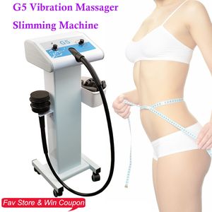 Vibrador masajeador G5, masaje corporal eléctrico, máquina de vibración adelgazante para uso doméstico con 5 cabezales, envío gratuito con DHL