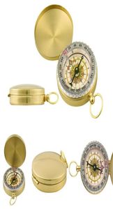 G50 Military Prismatic Loming Pocket Watch Type Compass Copper Pliage Compasses Positionnement de base Carte d'emplacement extérieur pointant9063054