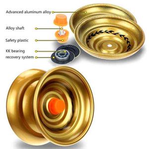 G8DE Alliage intéressant Yo-yo Fascinante String Trick Yo-Yo Balls Diverses façons de lancer des jeux de stress pour les enfants Adultes Teen G1125