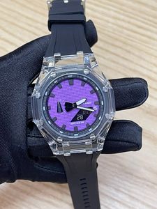 Relojes de pulsera GA con pantalla Dual LED para hombres y mujeres, reloj Digital electrónico deportivo informal con todas las funciones y lujo con logotipo