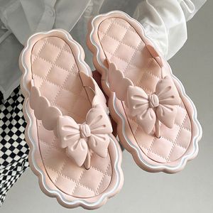 Chanclas GAI, diseño de lazo bonito, plataforma de diapositivas, zapatillas de ocio de verano para mujer, zapatos de baño suaves para exteriores para mujer 230414