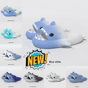 GAI GAI GAI Nuevo Diseñador Zapatillas de Tiburón Deslizadores de Verano Hombres Mujeres Niños Diapositivas Rosa Azul Gris Sandalias de Espuma con Memoria Suave y Grueso Cojín Zapatilla Nube Diapositiva Interior al Aire Libre