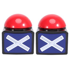 Jeu réponse Buzzers boutons d'alarme bouton de jeu sonore spectacle fête concours bouton de réponse accessoires 2 pièces sans rouge 240122