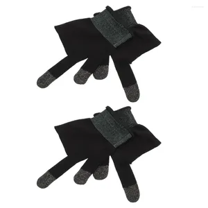 Contrôleurs de jeu 1 paire de gants de jeu écran tactile en fibre de carbone couvre-doigts légers