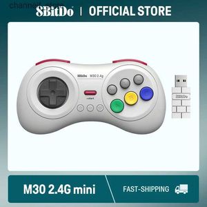 Controladores de juego Joysticks 8BitDo M30 2.4G Tablero de juegos inalámbrico adecuado para Sega Genesis Mini y Mega Drive MiniY240322