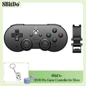 Contrôleurs de jeu joysticks 8bitdo sn30 pro gamepad sans fil avec clip de support Bluetooth Contrôleur pour Xbox iOS iPados macOS TVOS Android Mobile Phone Q240407