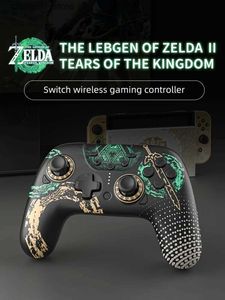 Controladores de juegos Joysticks Aolion Gamepads Conexión inalámbrica Bluetooth con receptor 2.4G Kingdom Edición limitada para consola de juegos SwitchY240322