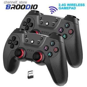 Controladores de juegos Joysticks Broodio 2.4 G Controlador Gamepads Android Joystick inalámbrico para/PC/TV Box/Smart Phone Juego Joystick para Super Console X Proy240322