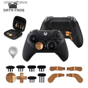 Controladores de juego Joysticks DATA FROG Palas de botón de disparo para Xbox One Elite Kit de reemplazo de juegos para Xbox One Elite Series 2 Thumb Sticks AccesoriosY240322