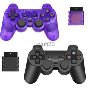 Controladores de juegos Joysticks para SONY Controlador inalámbrico Gamepad para Play Station 2 Consola de joystick para sony Color transparente x0830
